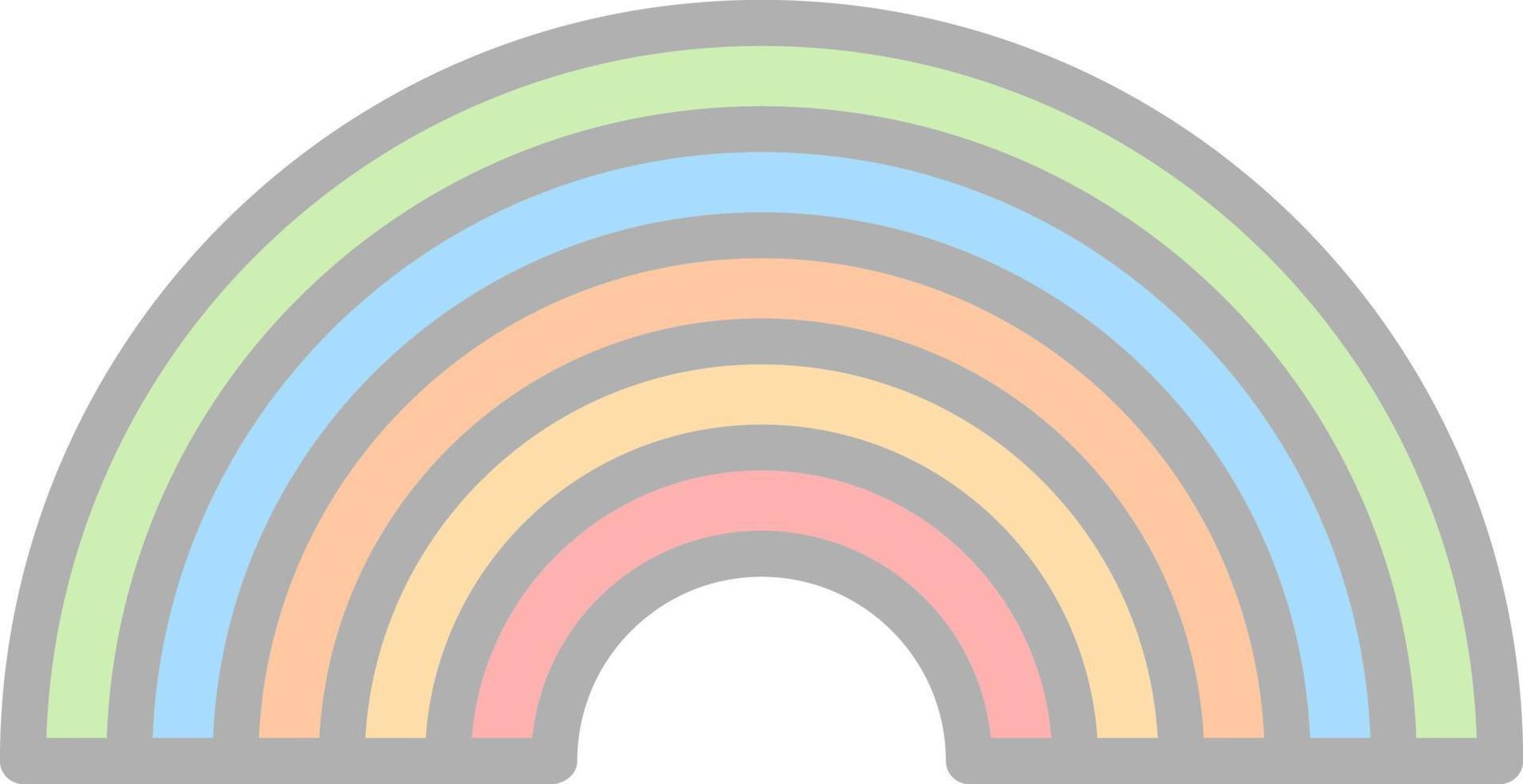 Rainbow Vector Icon Design