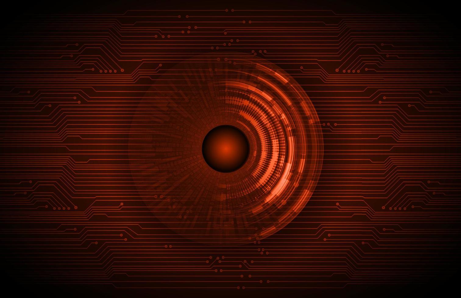 Modern Holographic Eye on Technology Background vector