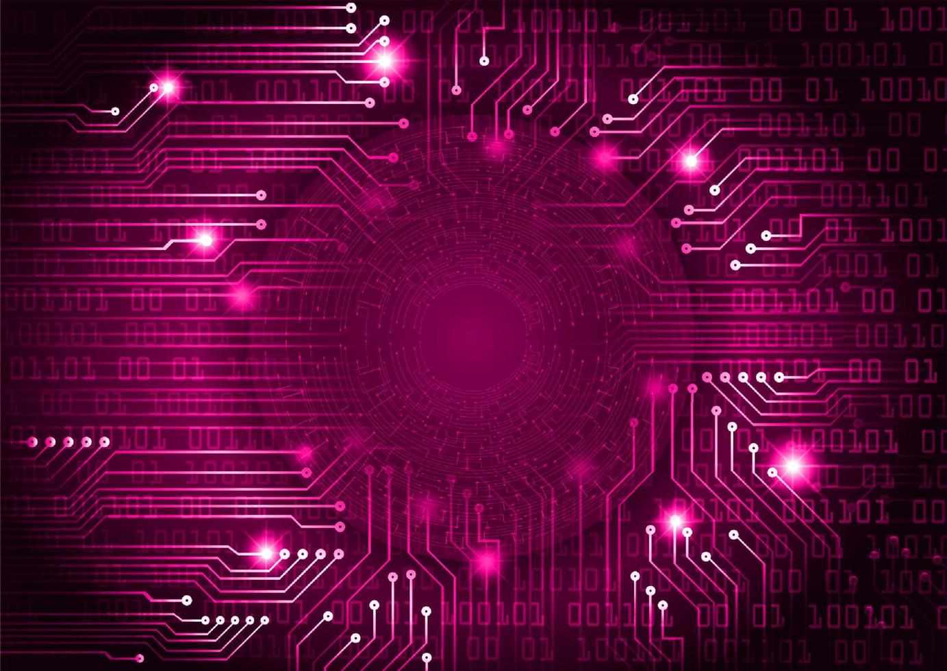 Modern Holographic Eye on Technology Background vector