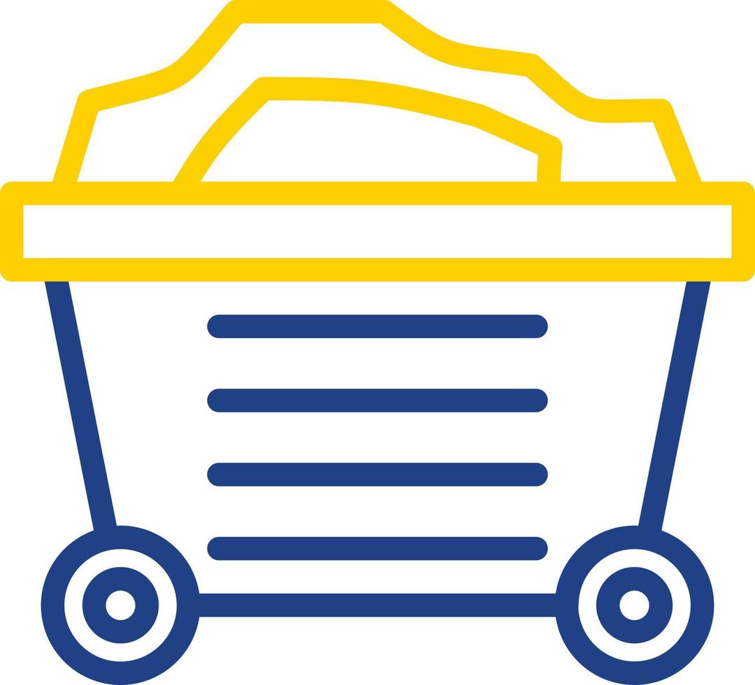 Mining Cart Vector Icon Design