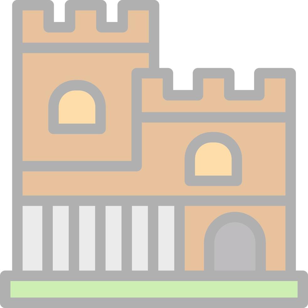 diseño de icono de vector de castillo