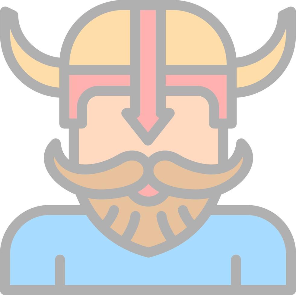 diseño de icono de vector vikingo