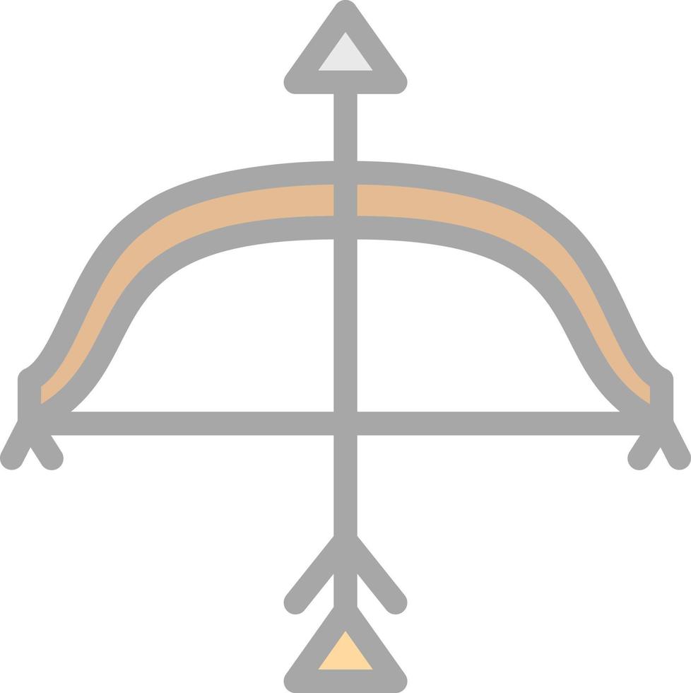 Bow ANd Arrow Vector Icon Design