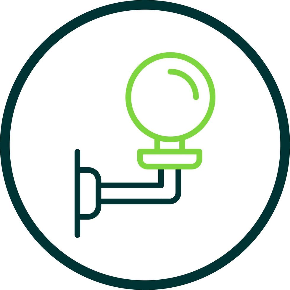 Wall Lamp Vector Icon Design