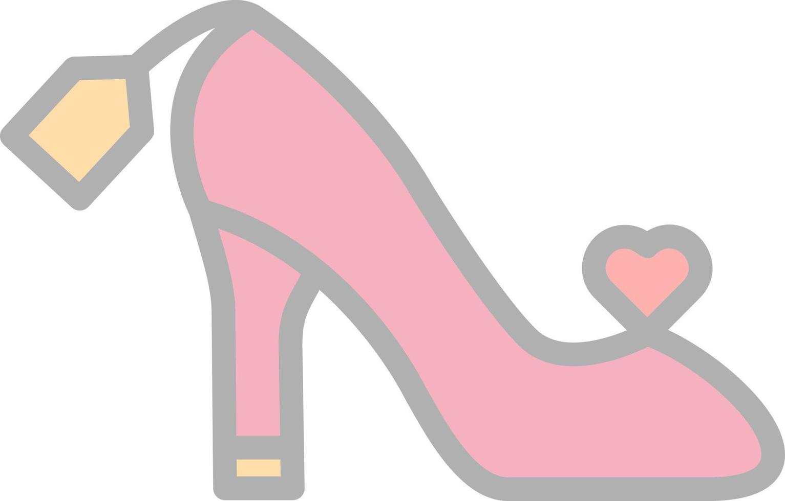 Female Footwear Vector Icon Design