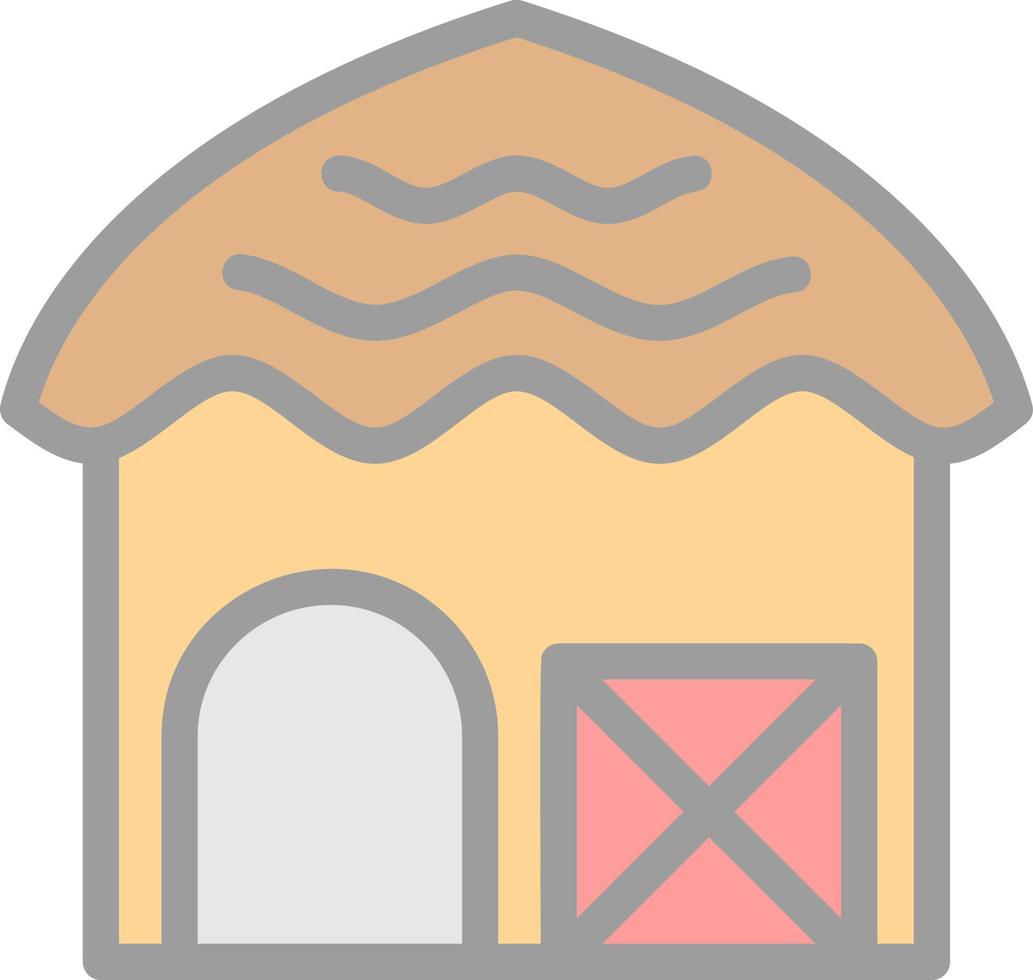 Hut Vector Icon Design