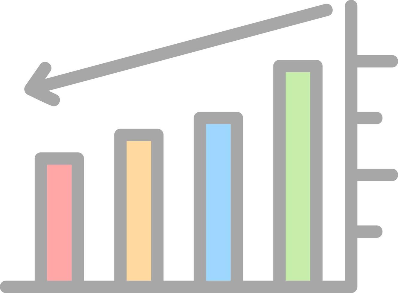 Pie Chart Vector Icon Design