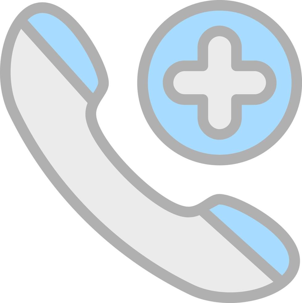 Emergency Cal Vector Icon Design