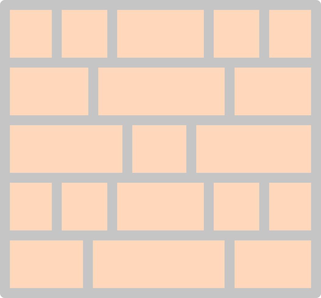 Brick Wall Vector Icon Design
