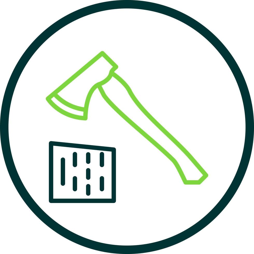 Wood Axe Vector Icon Design