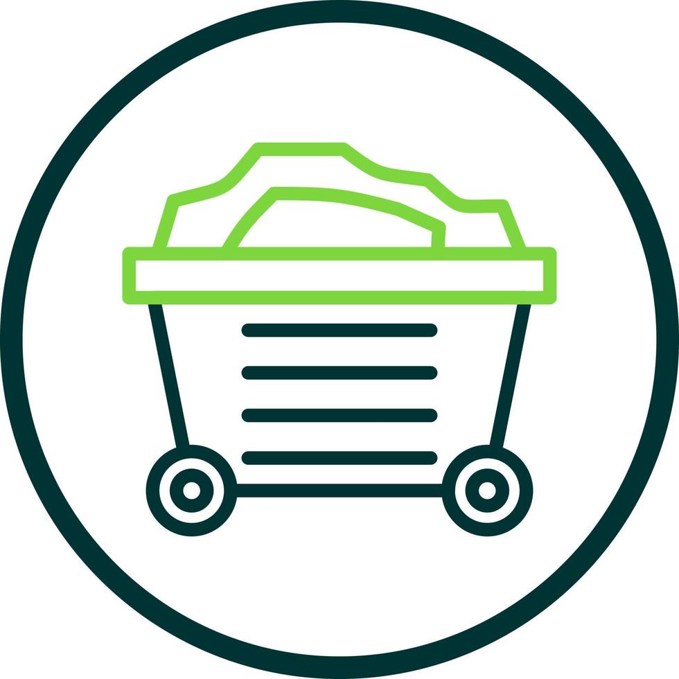 Mining Cart Vector Icon Design