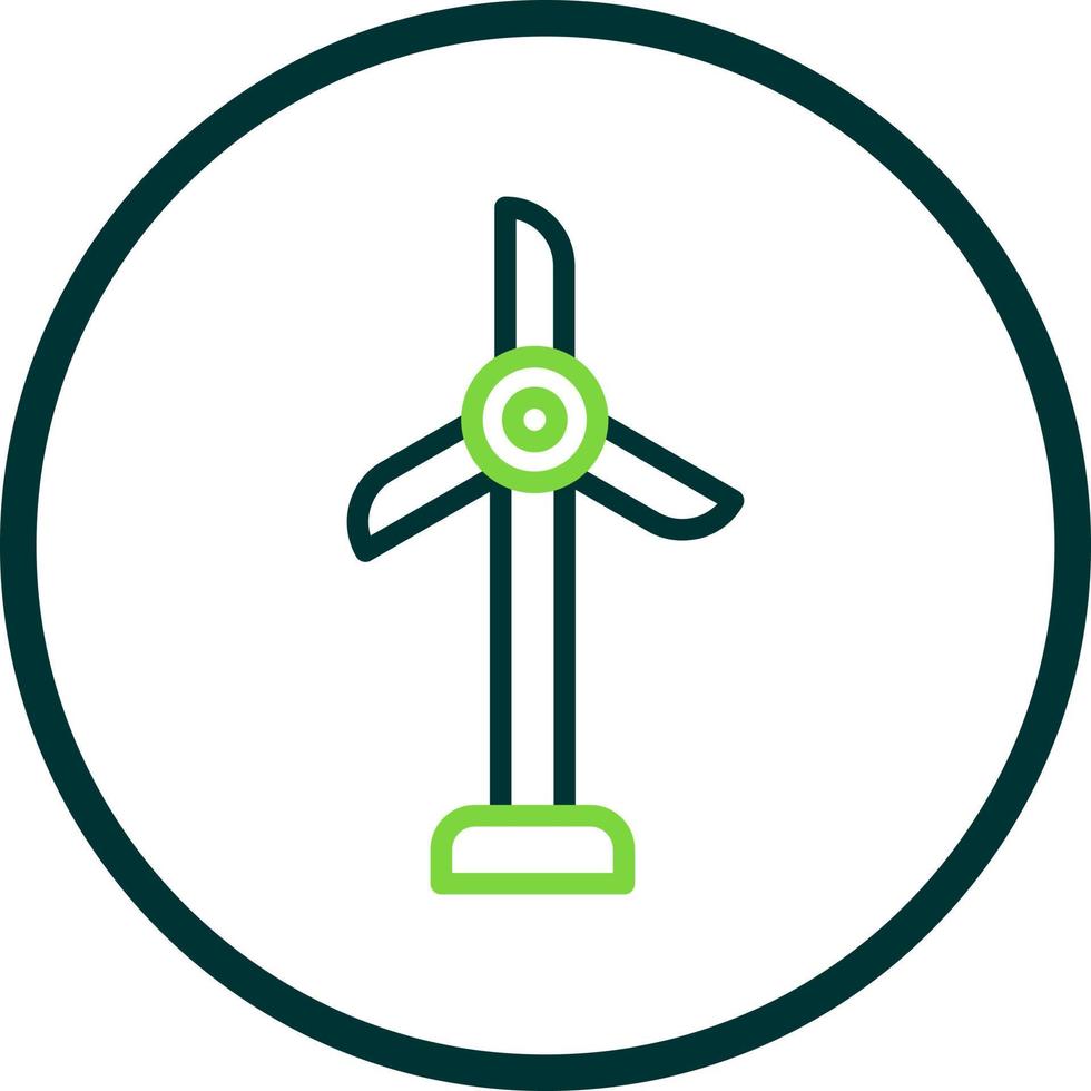 diseño de icono de vector de turbina de viento