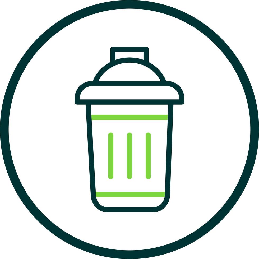 Dustbin Vector Icon Design