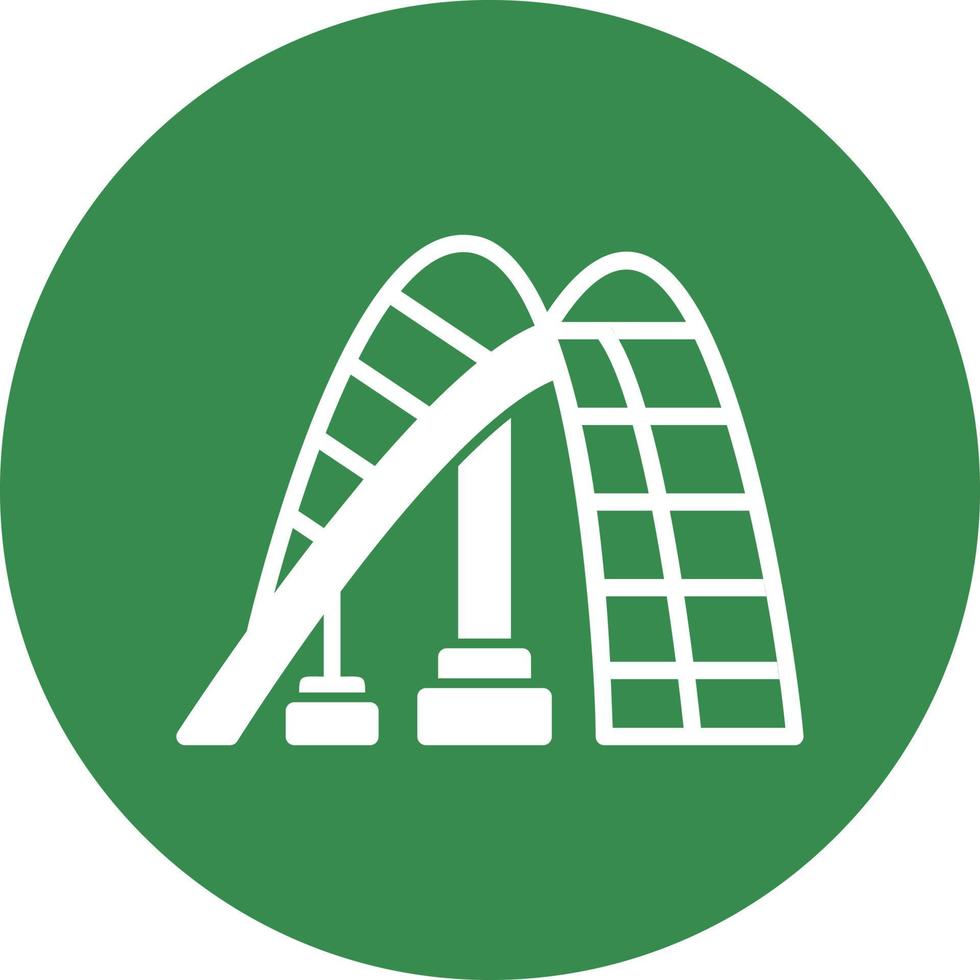 Roller Coaster Vector Icon Design