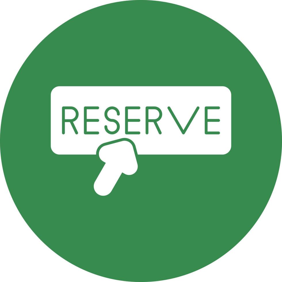 diseño de icono de vector de reserva