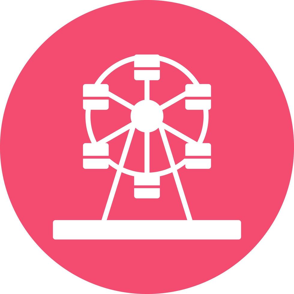 Ferris Wheel Vector Icon Design