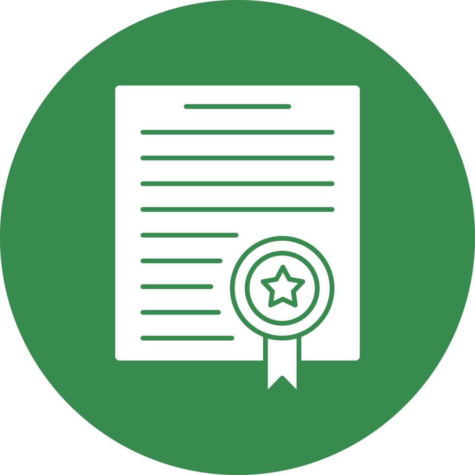 Certificate Vector Icon Design