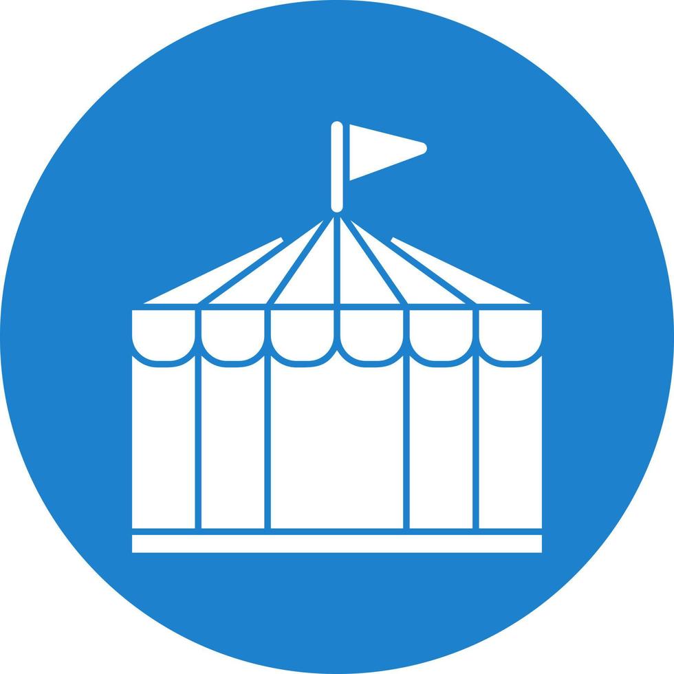 Circus Tent Vector Icon Design