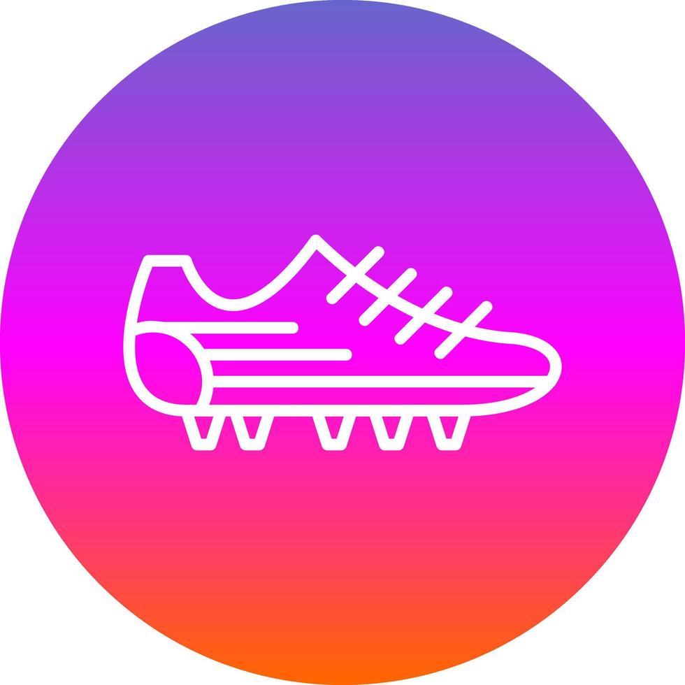 diseño de icono de vector de zapatos de fútbol