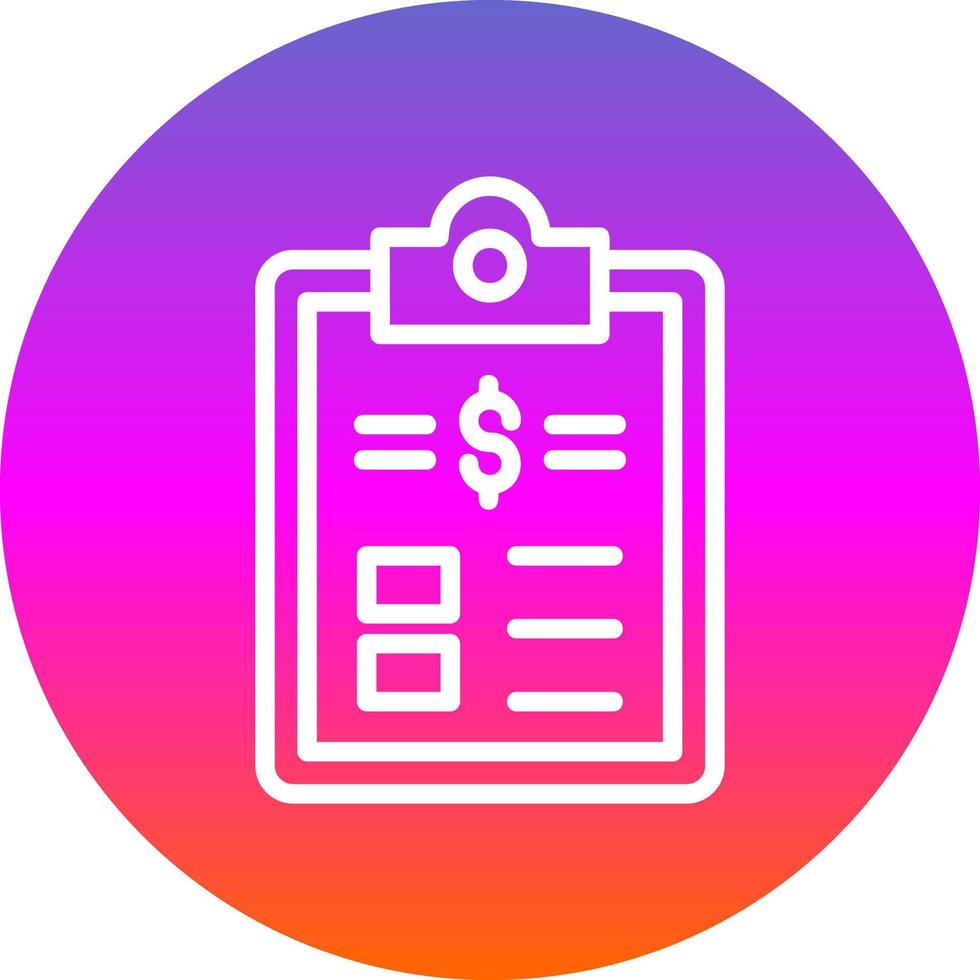 List Vector Icon Design