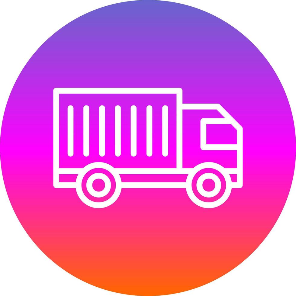 Cargo Truck Vector Icon Design