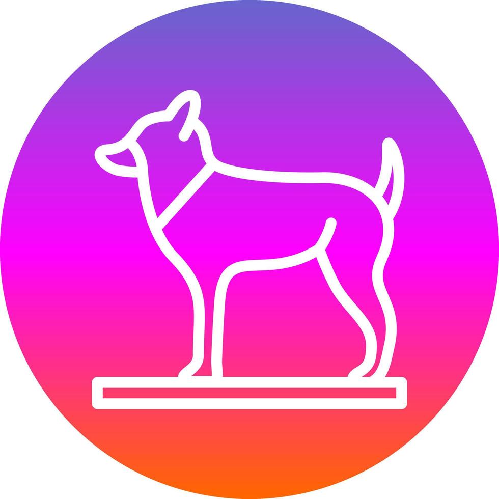 diseño de icono de vector de perro