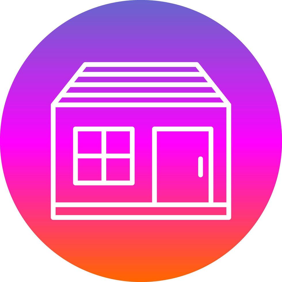 Shed Vector Icon Design