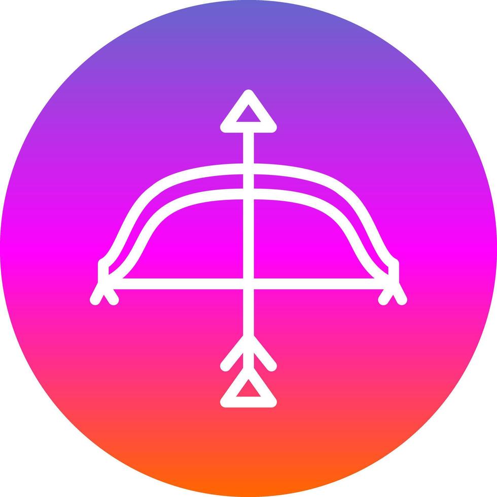 Bow ANd Arrow Vector Icon Design