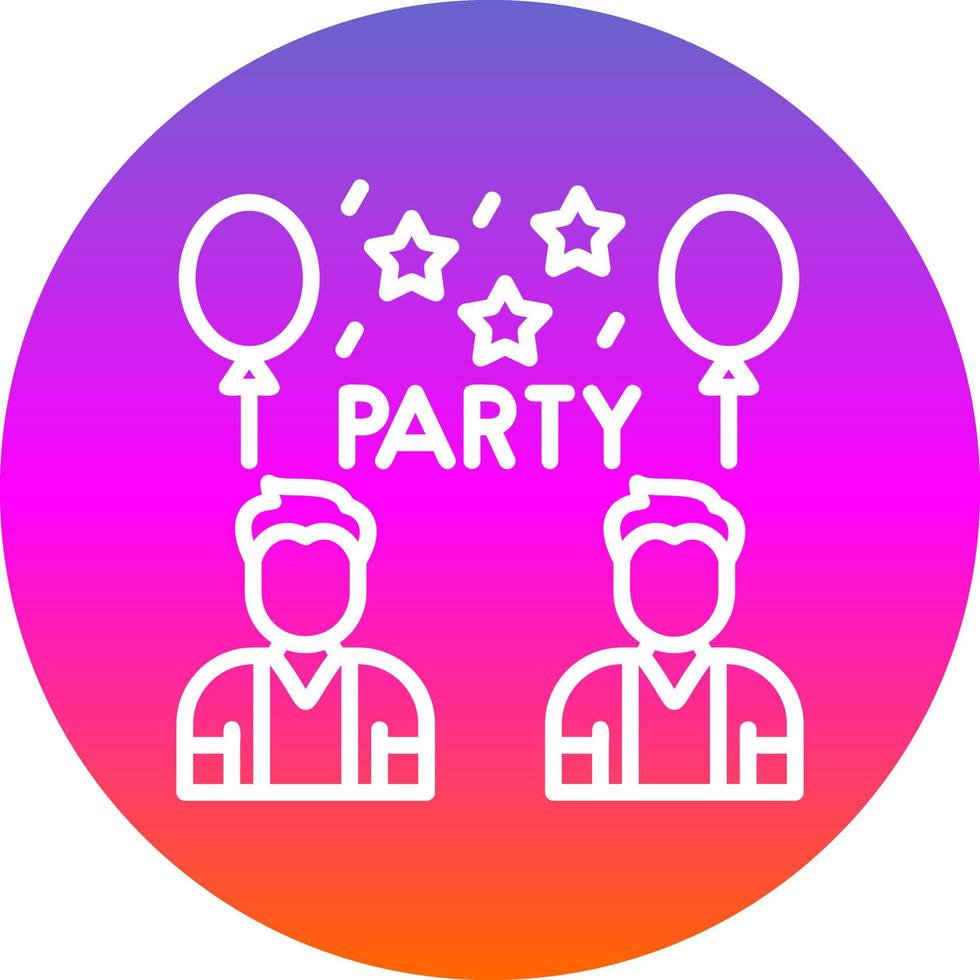 diseño de icono de vector de fiesta