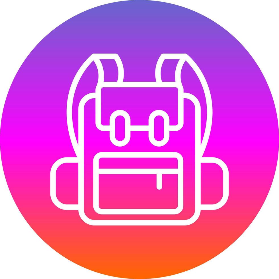 Backpack Vector Icon Design