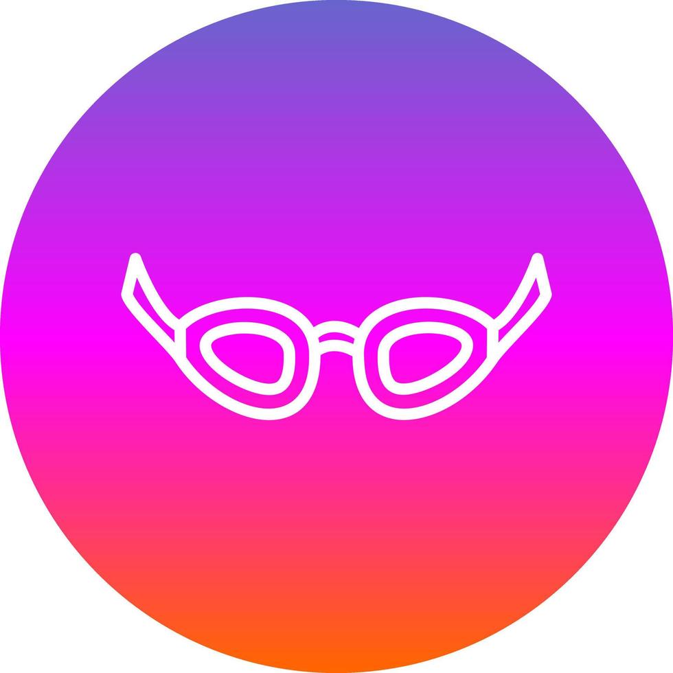 diseño de icono de vector de gafas de natación