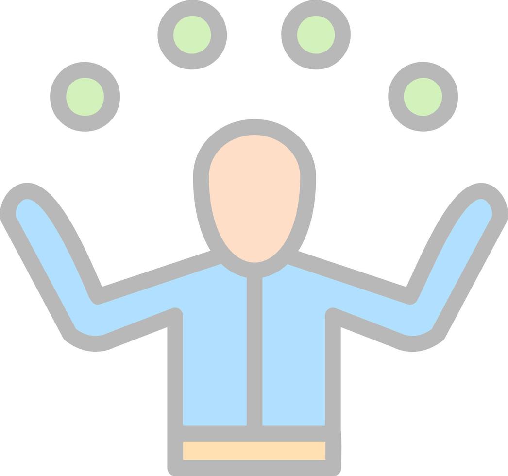 Juggling Vector Icon Design