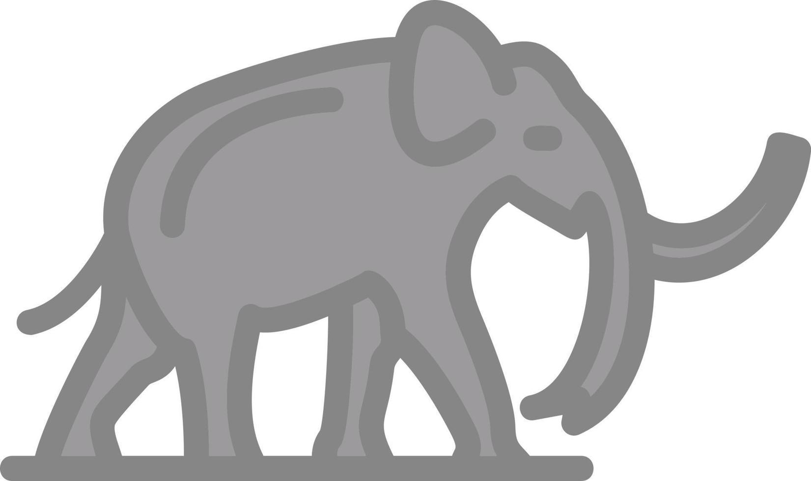 diseño de icono de vector de mamut