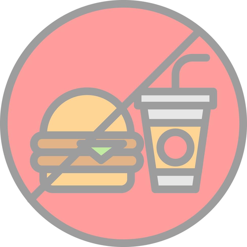 No Food Vector Icon Design
