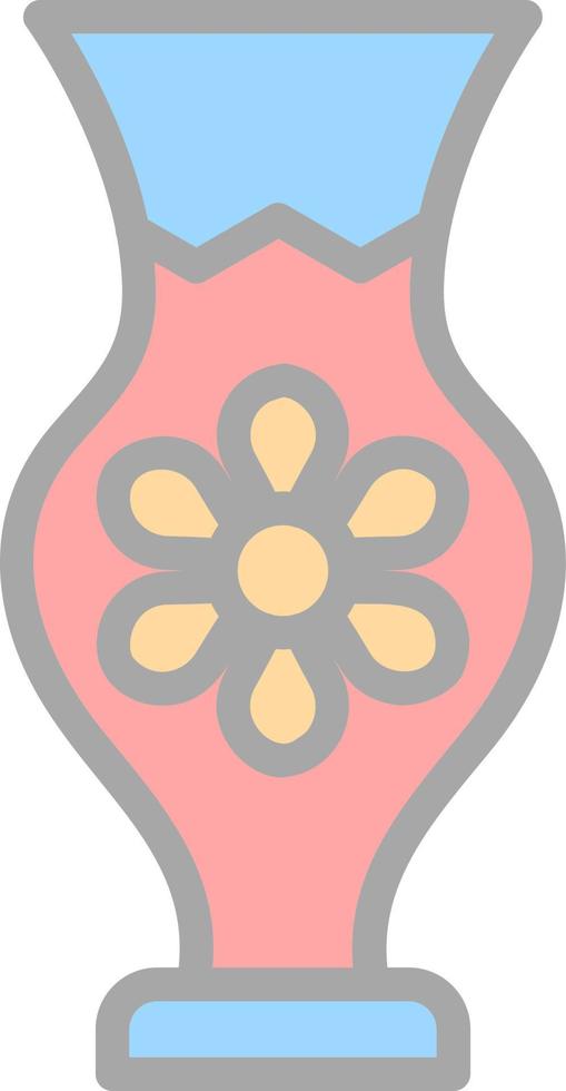 diseño de icono de vector de florero