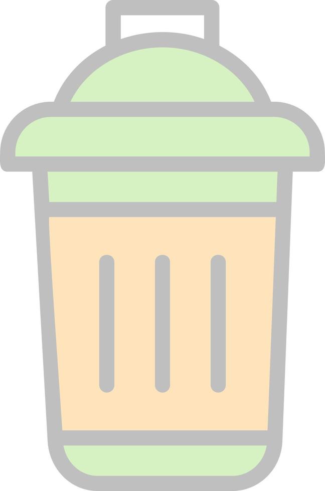 Dustbin Vector Icon Design