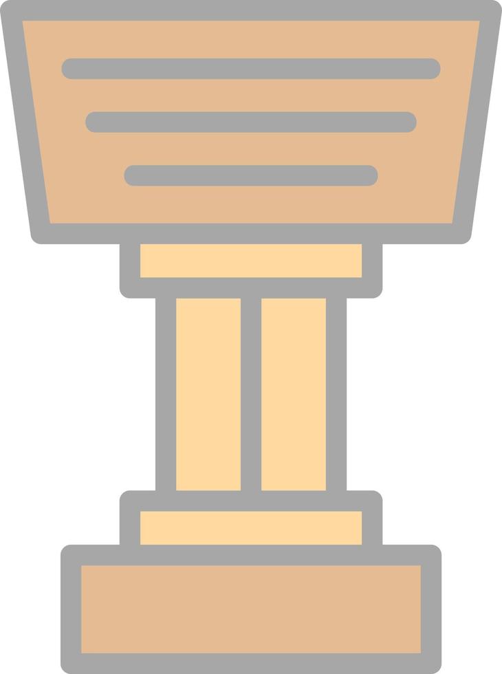 Stand Vector Icon Design