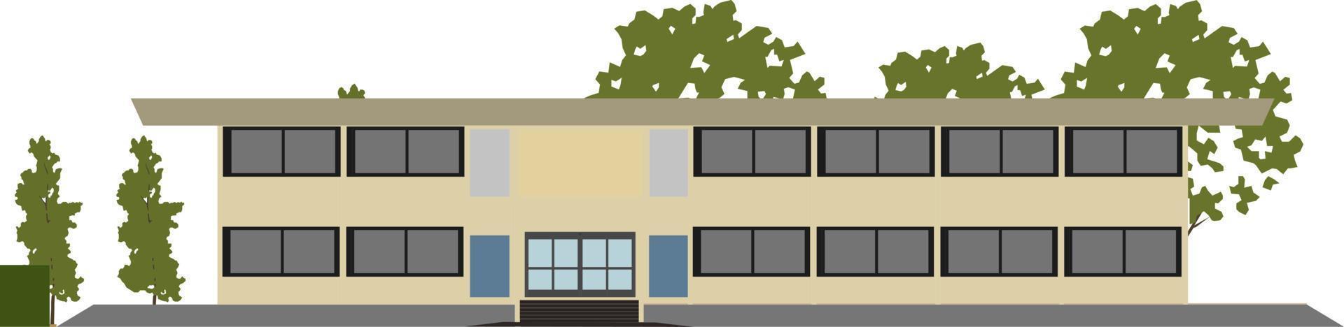3D illustration of building project vector