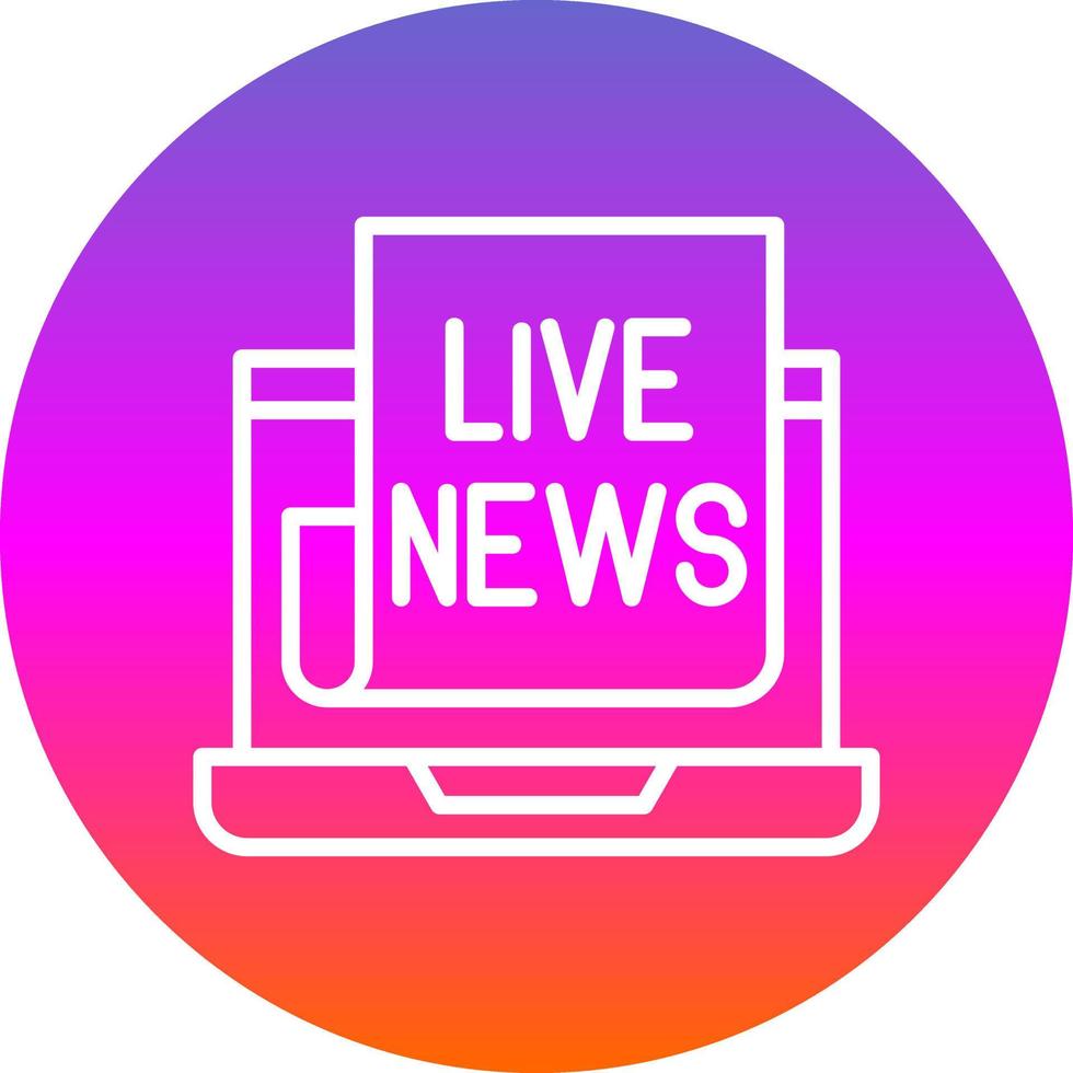 Live News Vector Icon Design