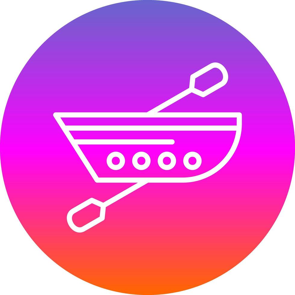 Canoeing Vector Icon Design