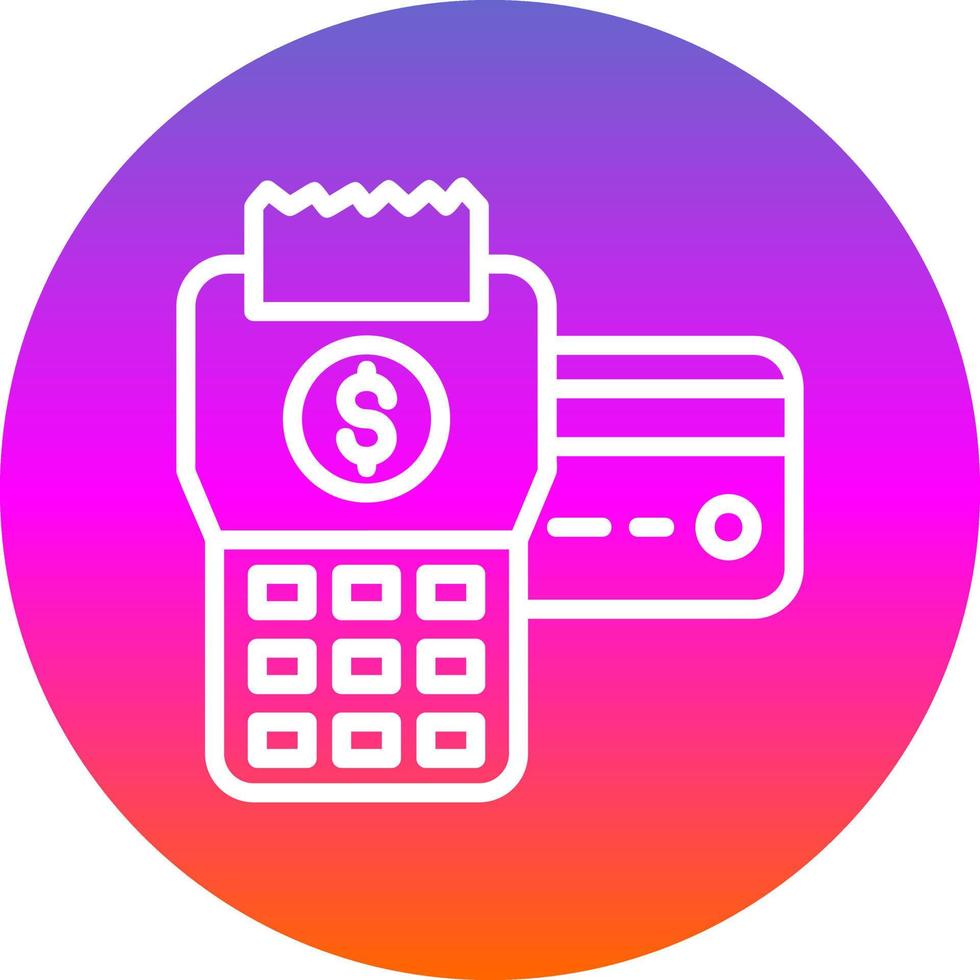 diseño de icono de vector de terminal pos