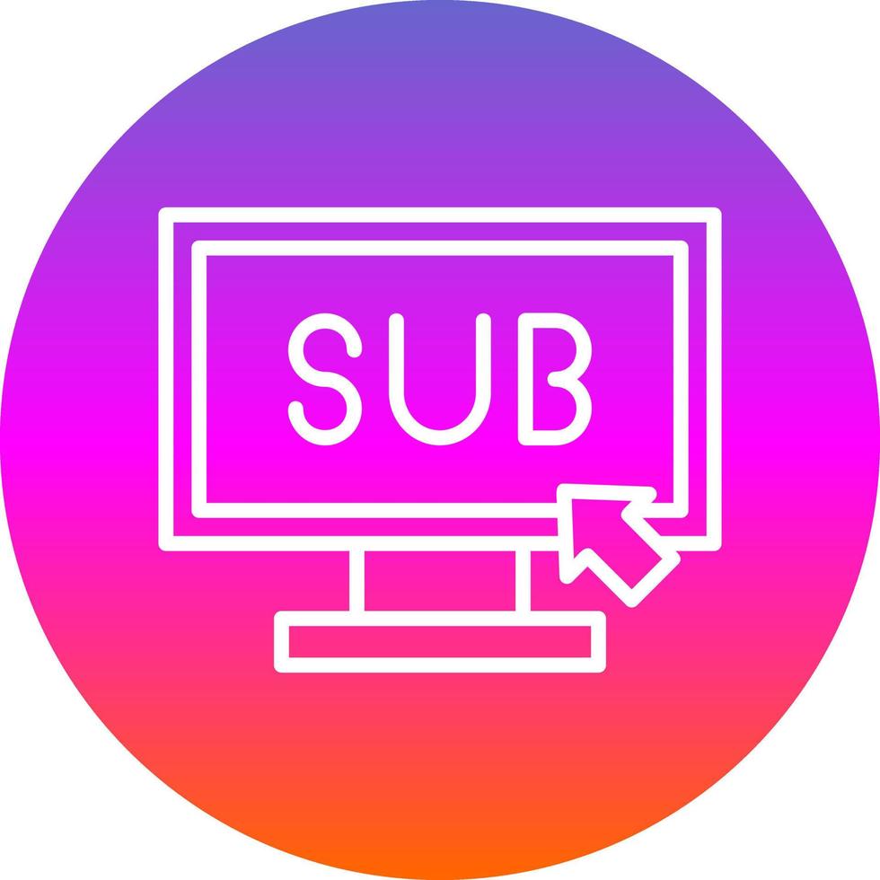 Subscribe Vector Icon Design