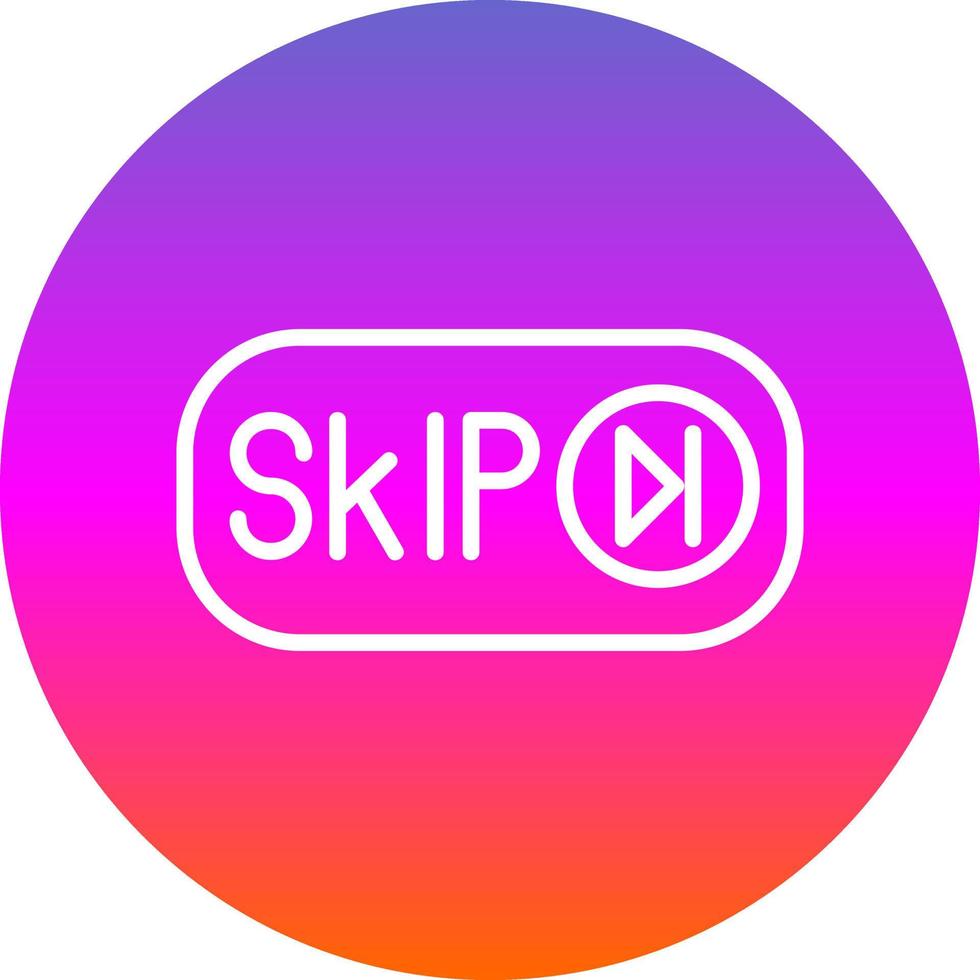 Skip Ad Vector Icon Design