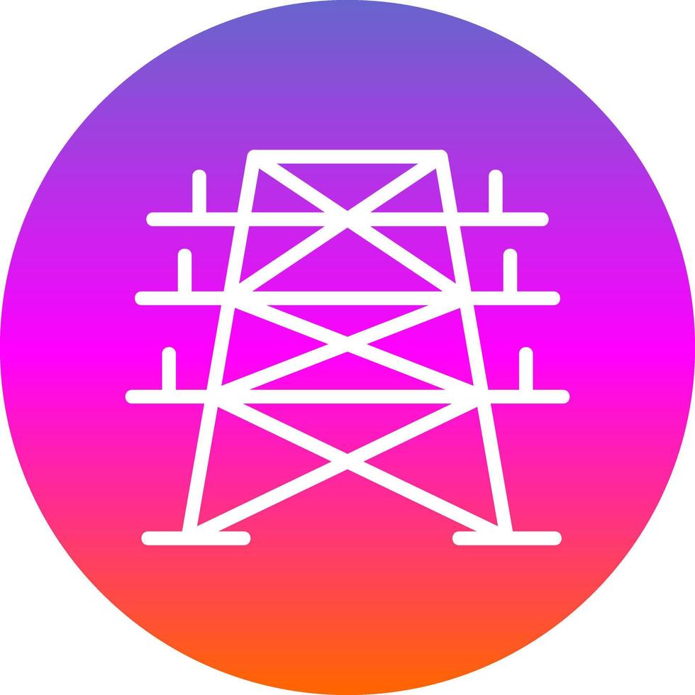 Electric Tower Vector Icon Design