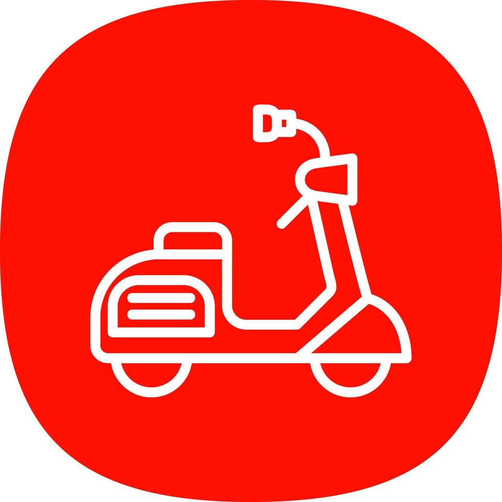 Scooter Vector Icon Design