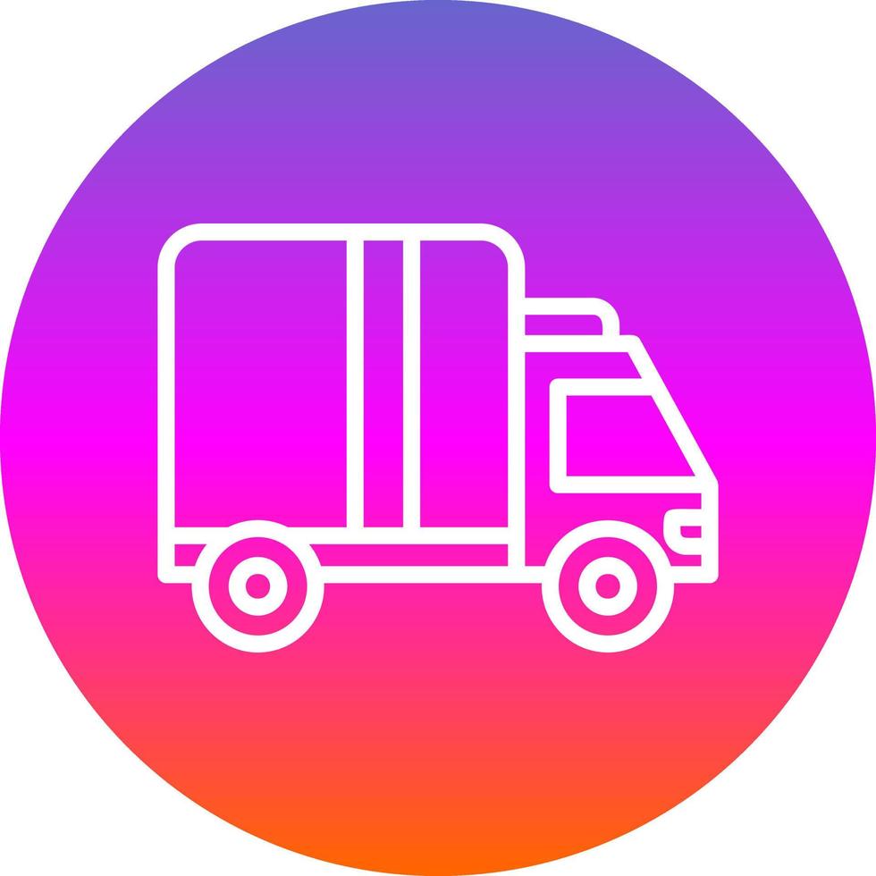 Delivery Truck Vector Icon Design