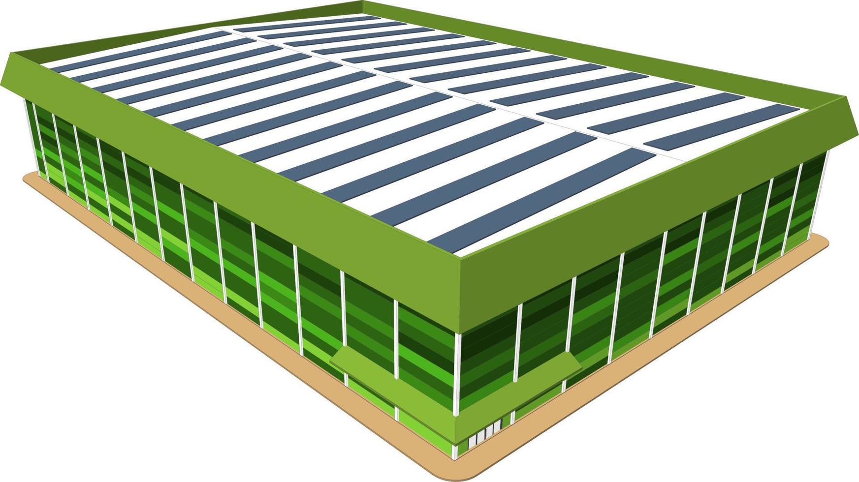 3D illustration of building project vector