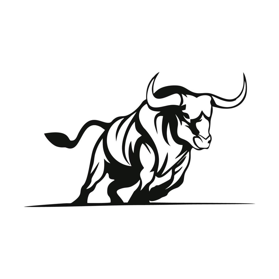diseño de logotipo de vector profesional de toro