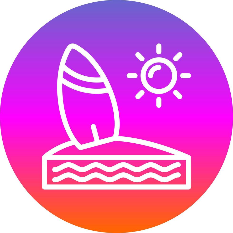 Surf Vector Icon Design