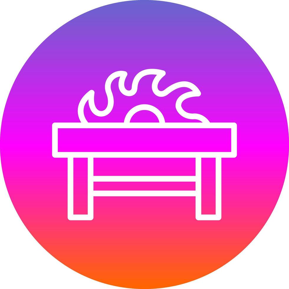 Table Saw Vector Icon Design